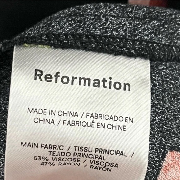 Reformation Will Dress Night Bloom Floral Black Keyhole Peter Pan Collar Size 2 - Picture 10 of 10